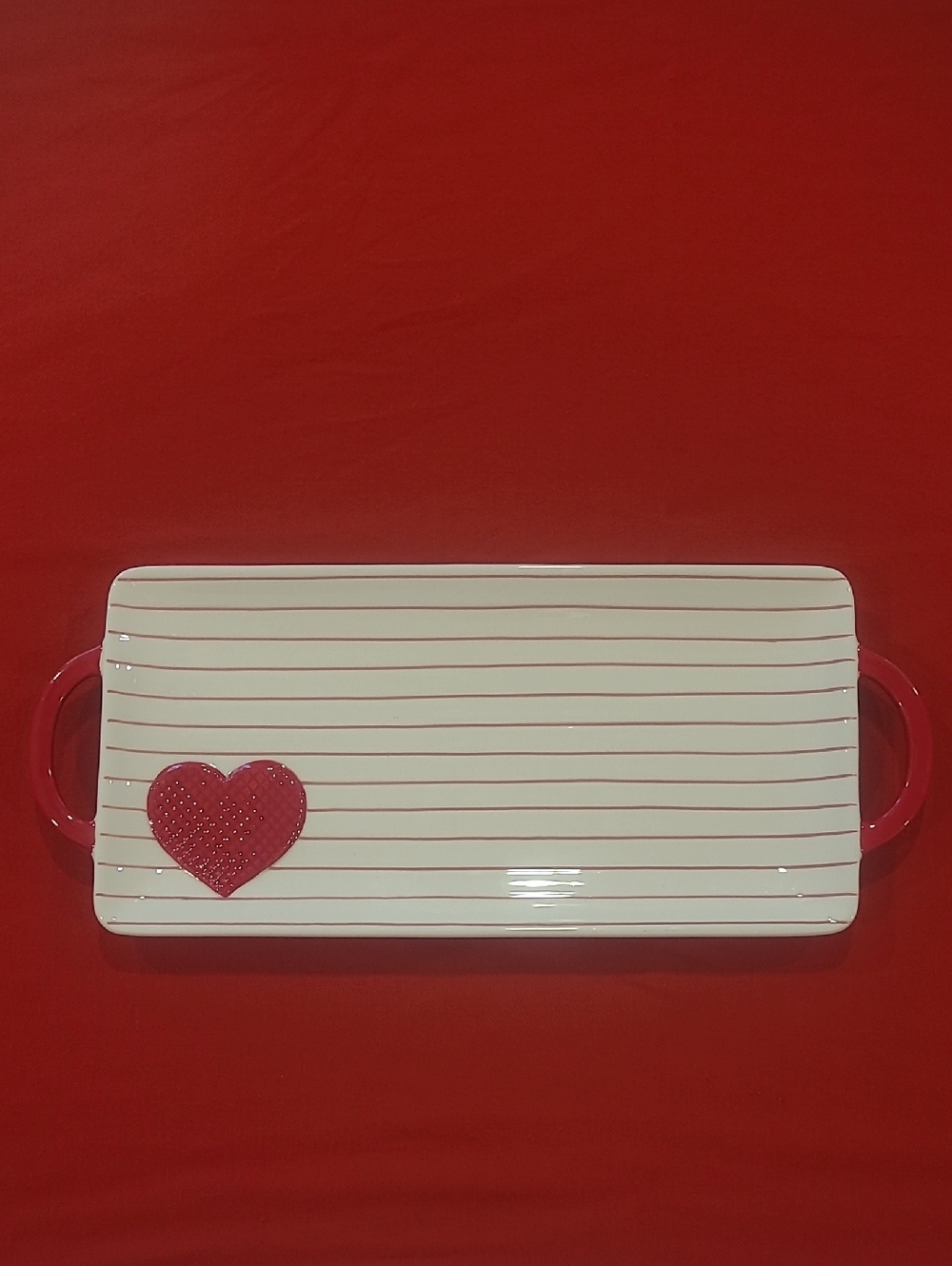 Lang by Design Heart with Stripes Tray